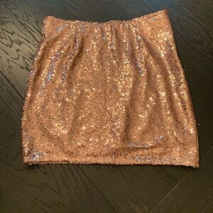Esmara by Heidi Klum Bronze Sequin Skirt sz 6